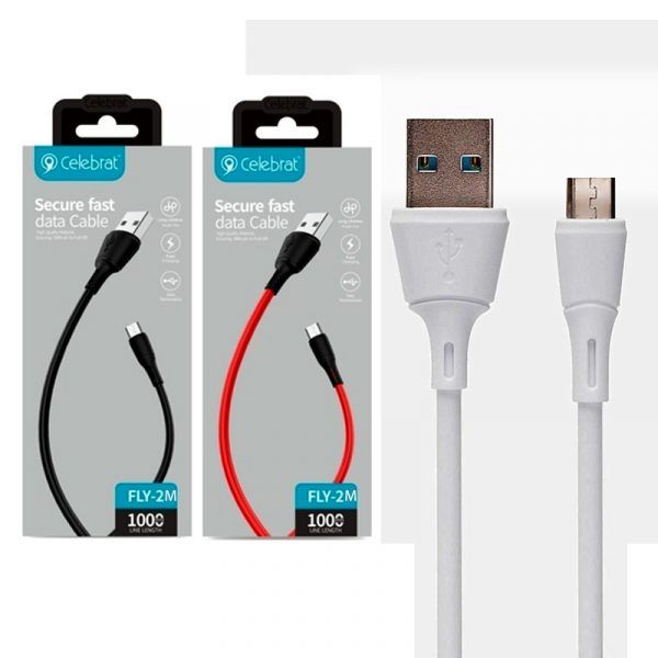  Data kabeli - Celebrat FLY-2M Usb Phone Charge & Data Cable