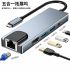 Konvertor "5 in 1 Gigabit Type-C to Hdmi 4K / 2xUsb3.0 / PD / Lan"