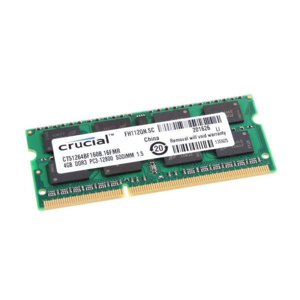 Curcial 4GB PC3 L 12800 Mhz Laptop Ram Curcial 4GB PC3 L 12800 Mhz Laptop Ram