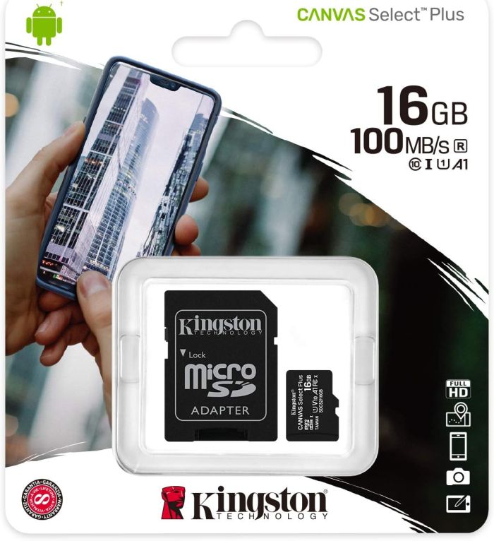 16 Gb Kingston Class10 80 Mbps Micro SD-Card