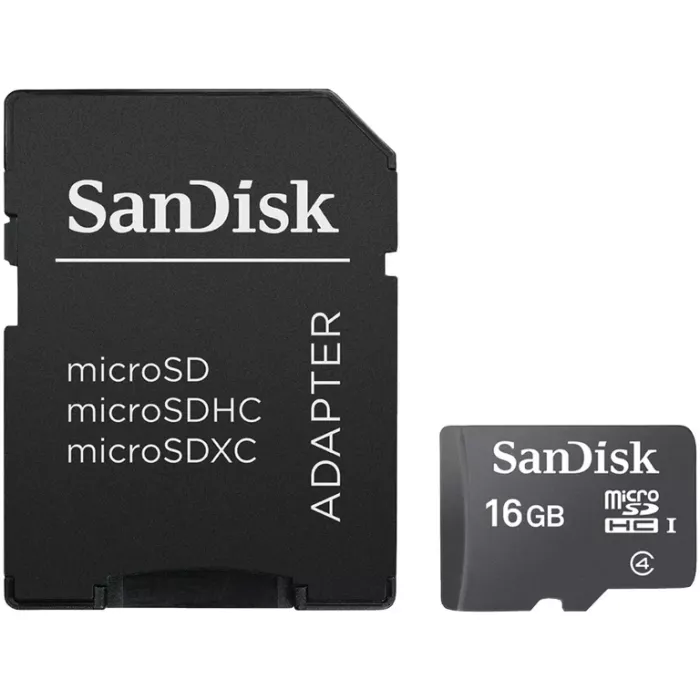 16 Gb Sandisk Class4 Micro SD-Card (With Adapter)