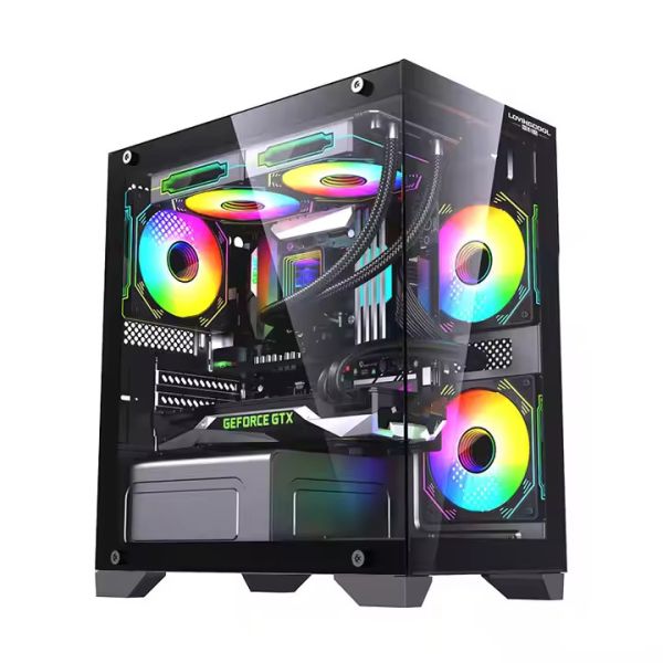 Gaming case  LovingCool T2 M-Atx Aquarium Case (Black)