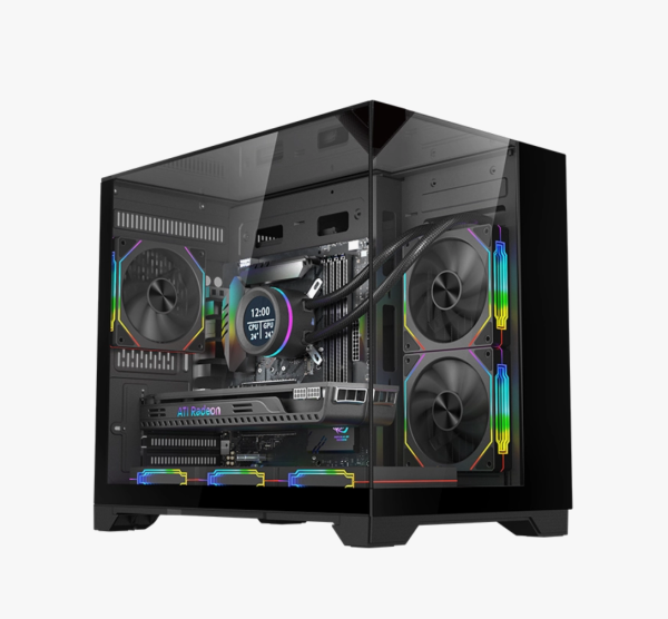 Gaming case WjCoolman Skyline S1 M-Atx Panoramic Aquarium Case (Black)
