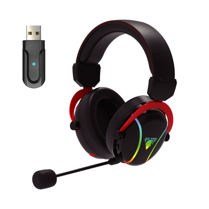 RGB Gaming qulaqlıq Jedel GH564P USB 7.1 Surround BT & 2.4 Wireless