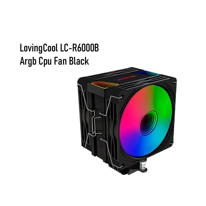 Argb CPU Fan "LovingCool LC-R6000B Black"