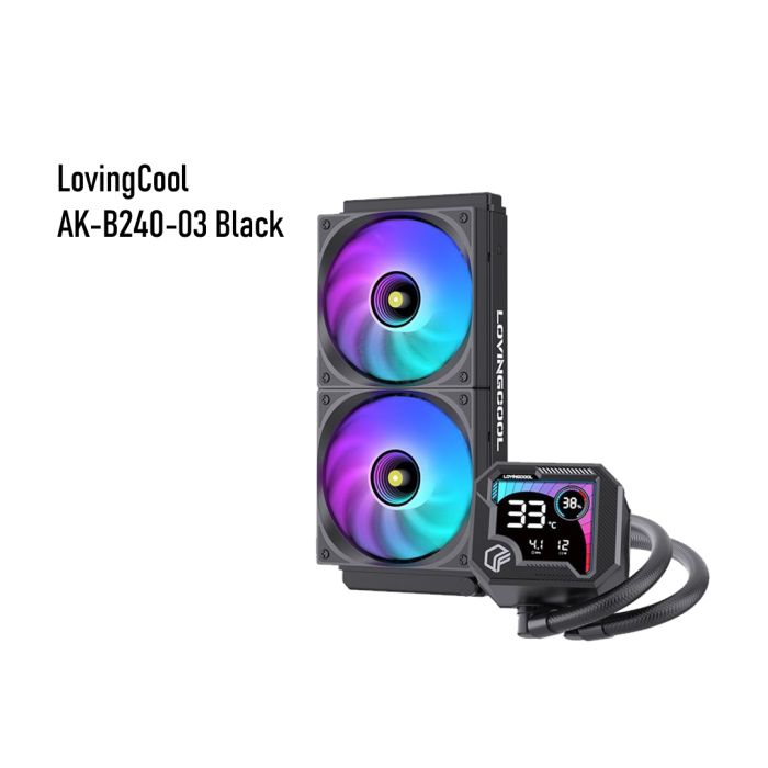 Cpu Argb Fan LovingCool AK-B240-03 Black