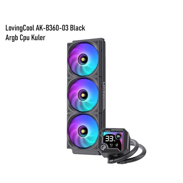ARGB CPU Fan "LovingCool AK-B360-03 Black"