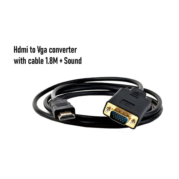 Konvertor " Hdmi to Vga 1.8M kabel + Sound