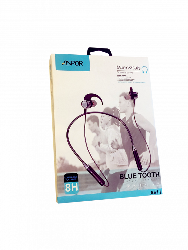 Maqnitli Bluetooth qulaqlıq “Aspor A611” Stereo Headset Maqnitli Bluetooth qulaqlıq “Aspor A611” Stereo Headset