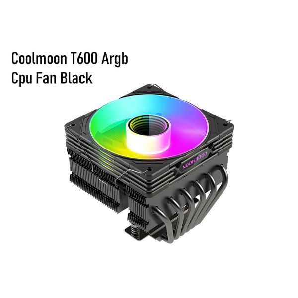 Argb CPU fan "Coolmoon T600 Black"