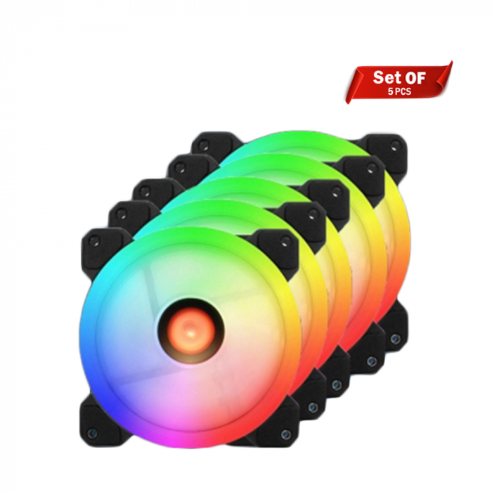 RGB kuler kit “Coolmoon Sunshine, Jade, Billow Led 120mm (Programable  gaming Case Fan Kit)” cooler fan