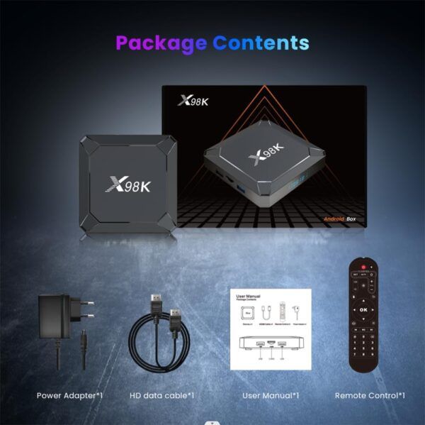 Tv Box X98K 4GB/32Gb Wireless Dual Android 13