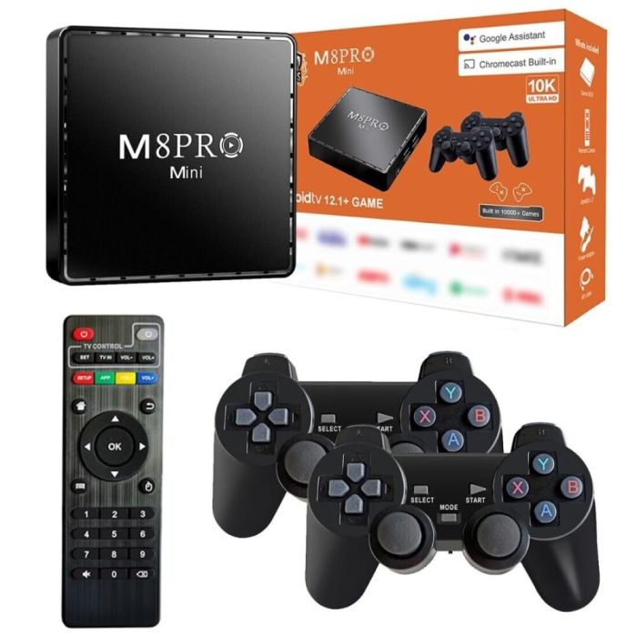 TV Box "M8 Pro Android 12 2 in 1- Game Console