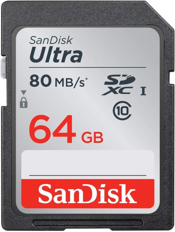 64 Gb Sandisk Class10 80 Mbps Micro SD-Card