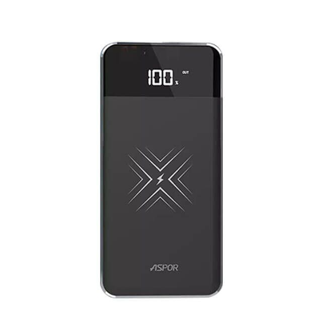Power Bank “Aspor A361PD” Qualcomm 10000 Mah NFC Wireless Triple Output Fast Charger Wireless Charge