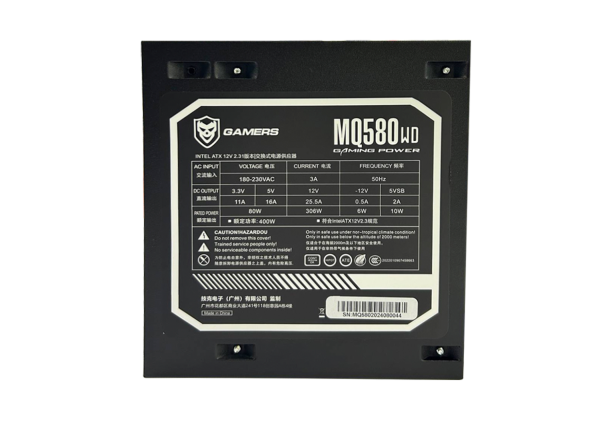 Qida bloku " Gamers MQ580WD 80+ Gaming"