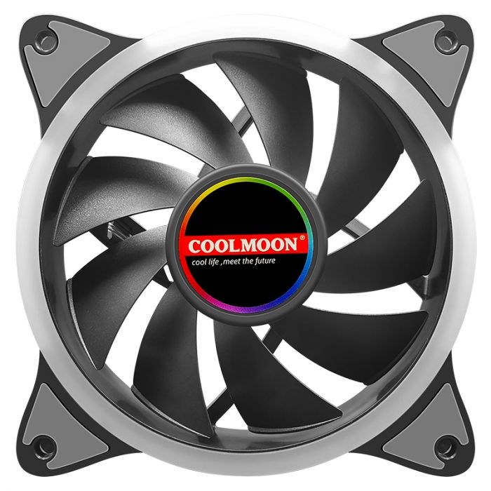 Rgb Kuler “Coolmoon Double Ring” Led 120mm (Case Fan)