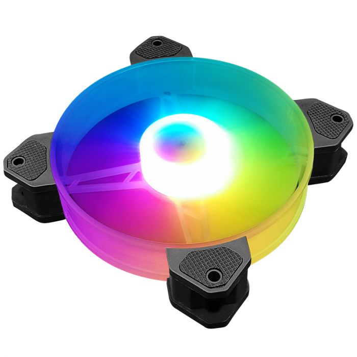 RGB kuler kit “Coolmoon Sunshine, Jade, Billow Led 120mm (Programable Case Fan Kit)”