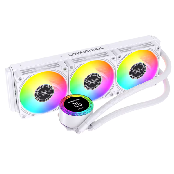 ARGB CPU kuler "LovingCool LC-W360-T2 360 with Display (White)"