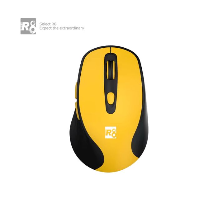 Kompüter siçanı R8 1739 Yellow Wireless