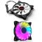 Rgb Kuler “Coolmoon Amber” Led 120mm ( gaming Case Fan) komputer soyutma sistemi