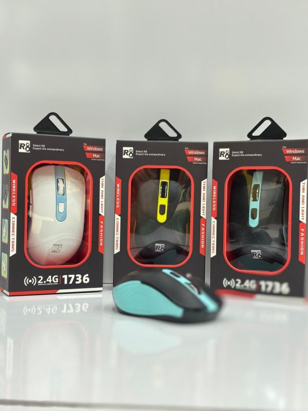 R8 1736 Wireless Mouse Black-Blue