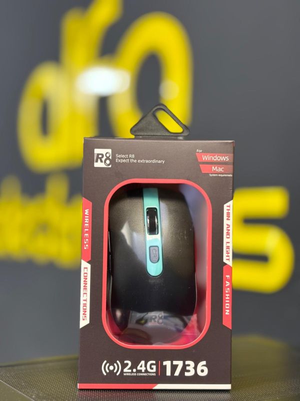 R8 1736 Wireless Mouse Black-Blue
