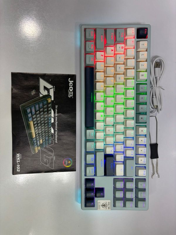 Mexaniki klaviatura JEDEL WKL-102 Blue Wi-Fi/Bluetooth/USB