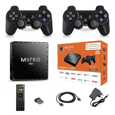 TV Box "M8 Pro Android 12 2 in 1- Game Console