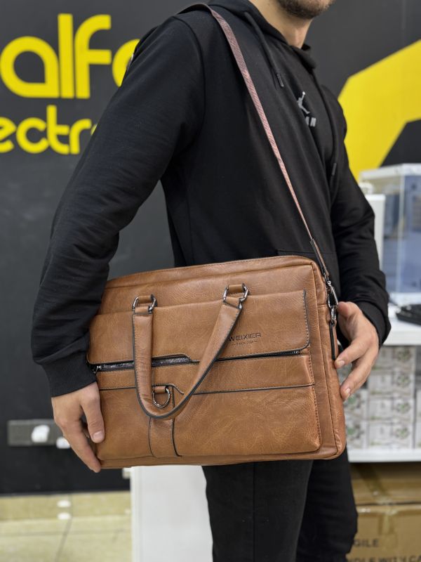 Noutbuk çantası "8619 Shoulderbag 15.6 (Brown)"