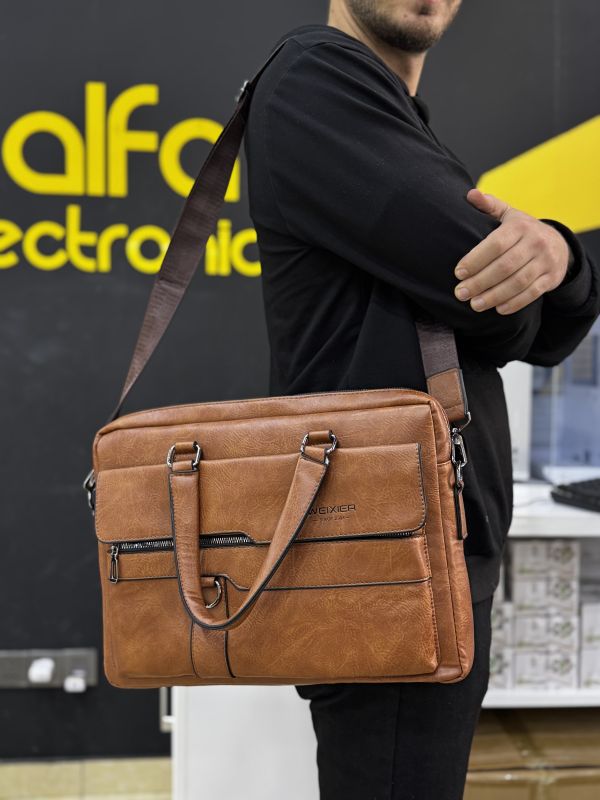 Noutbuk çantası "8619 Shoulderbag 15.6 (Brown)"