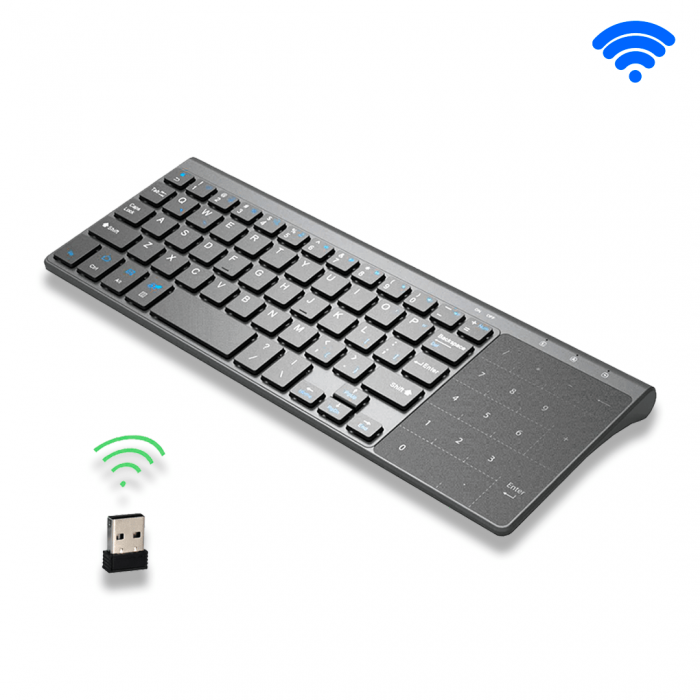 Klaviatura-Naqilsiz Mini Klaviatura və Numloklu touchpad (Wireless Mini Keyboard)