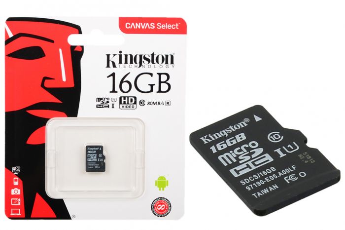 Micro SD Kart "Kingston 16Gb Yaddaş kartı 