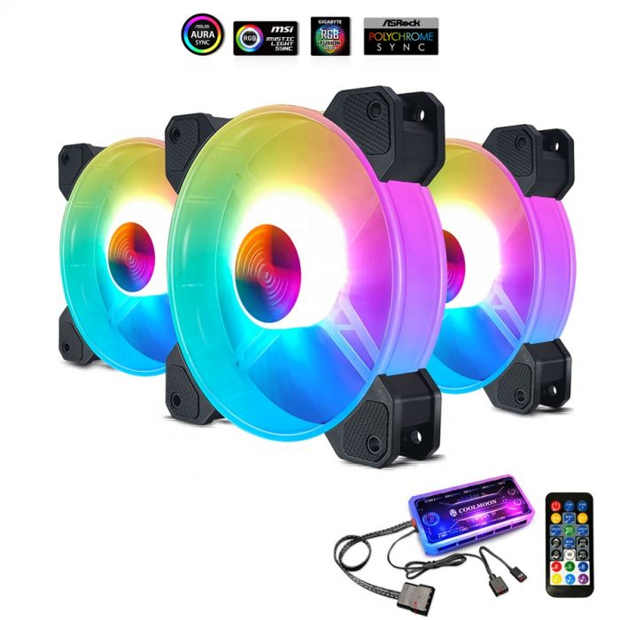 Coolmoon Jade3 Case Fan Kit With Remote Control