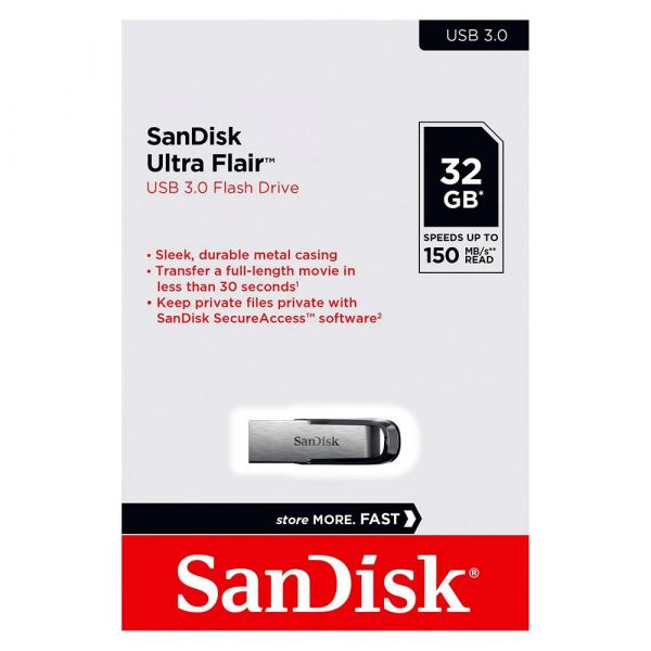 Flaş kart Sandisk 32GB Usb 3.0 Ultra Flair USB Toplayıcı