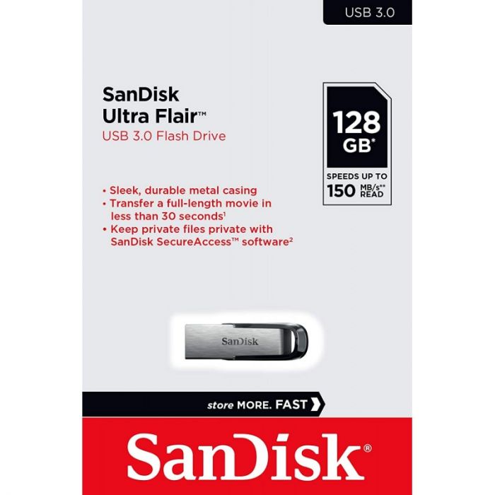Flaş kart Sandisk 128GB Usb 3.0 Ultra Flair 