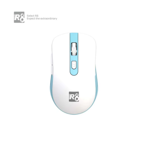 R8 1736 Wireless Mouse White-Blue
