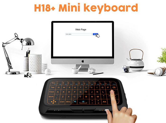 Mini wireless sensor klaviatura "H18+"