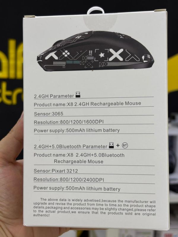 Kompüter siçanı "T-Wolf X8 Wireless Rechargable Black" Kompüter siçanı "T-Wolf X8 Wireless Rechargable Black"