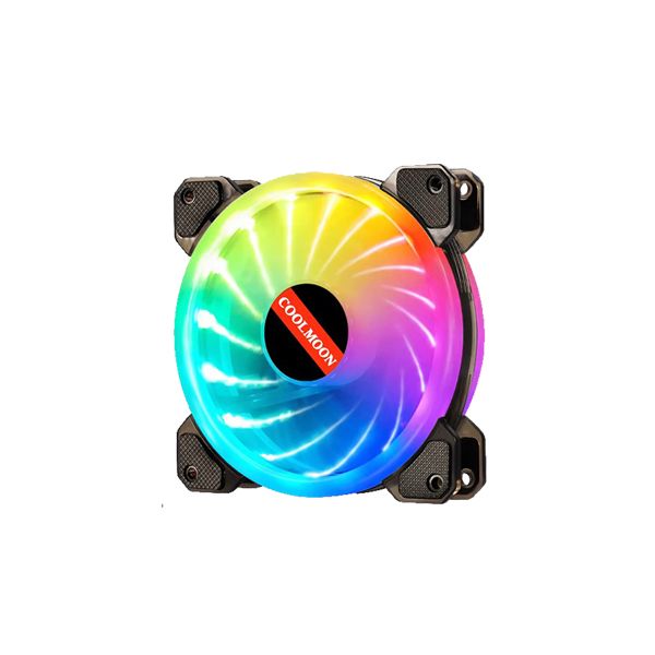 Rgb kuler “Coolmoon Starlight Led 120mm (Programable Case Fan)”  gaming cooler fan